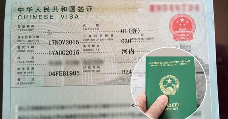 Hồ sơ visa thăm người thân Trung Quốc