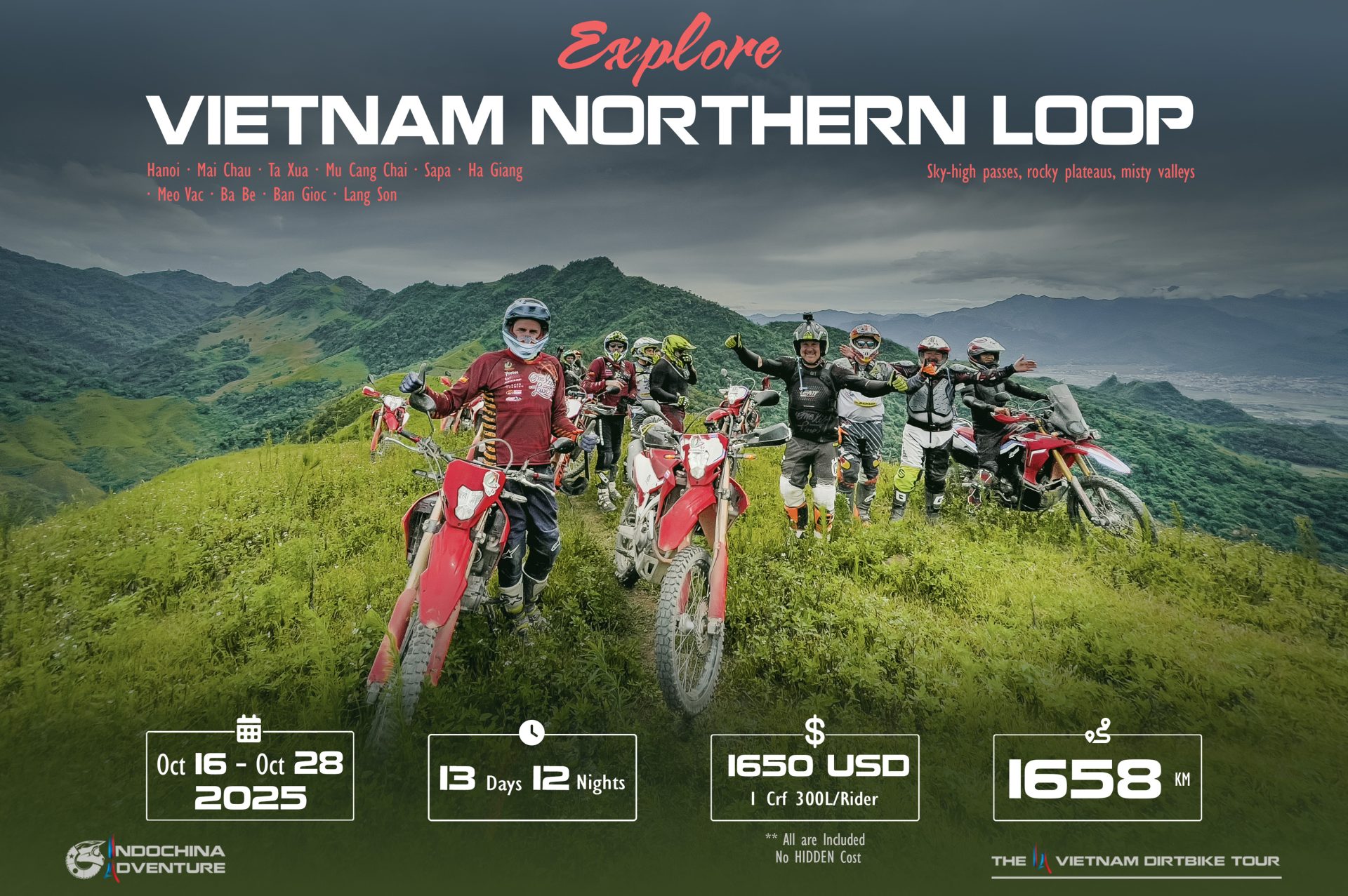 tour phượt off road tại indochina adventure
