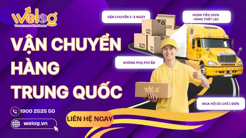 Dịch vụ vận chuyển Trung-Việt uy tín tại WeLog Logistics